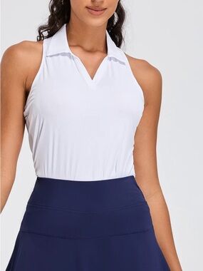 Sonever Racerback White Sleeveless Golf Tennis Activewear Tank Top NWT SZ Small